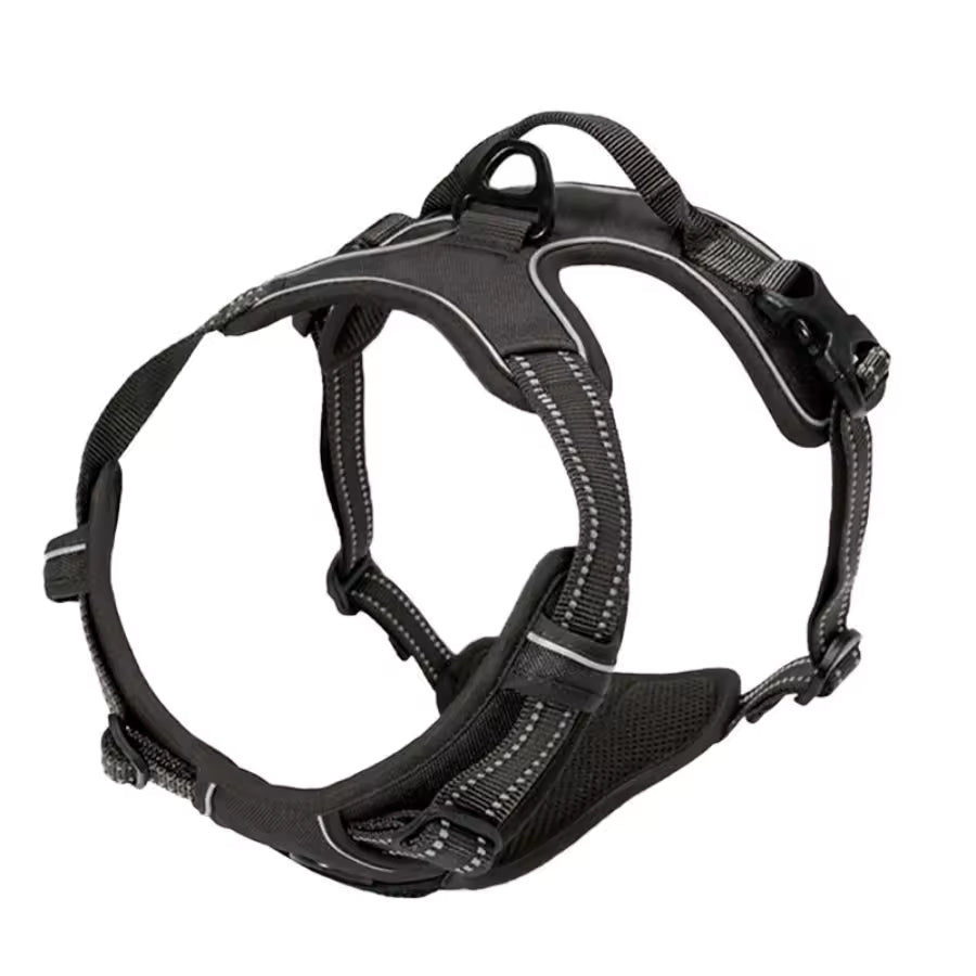 CalmPaws Adjustable No-Pull Dog Harness - Black