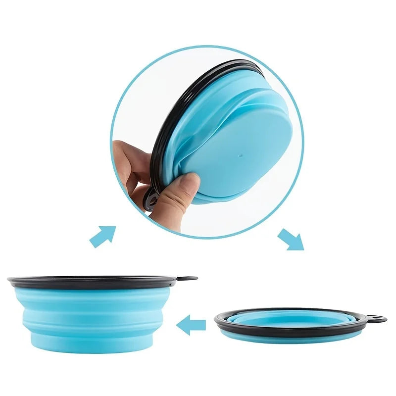 Collapsible Silicone Pet Travel Bowl