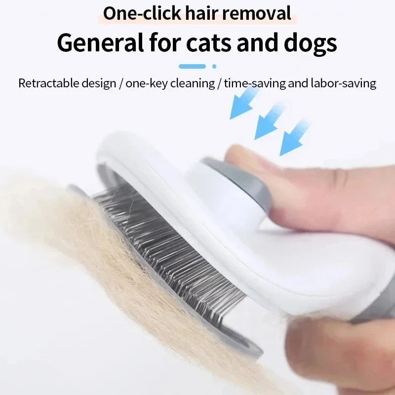 Self-Cleaning Grooming Brush for Dogs & Cats