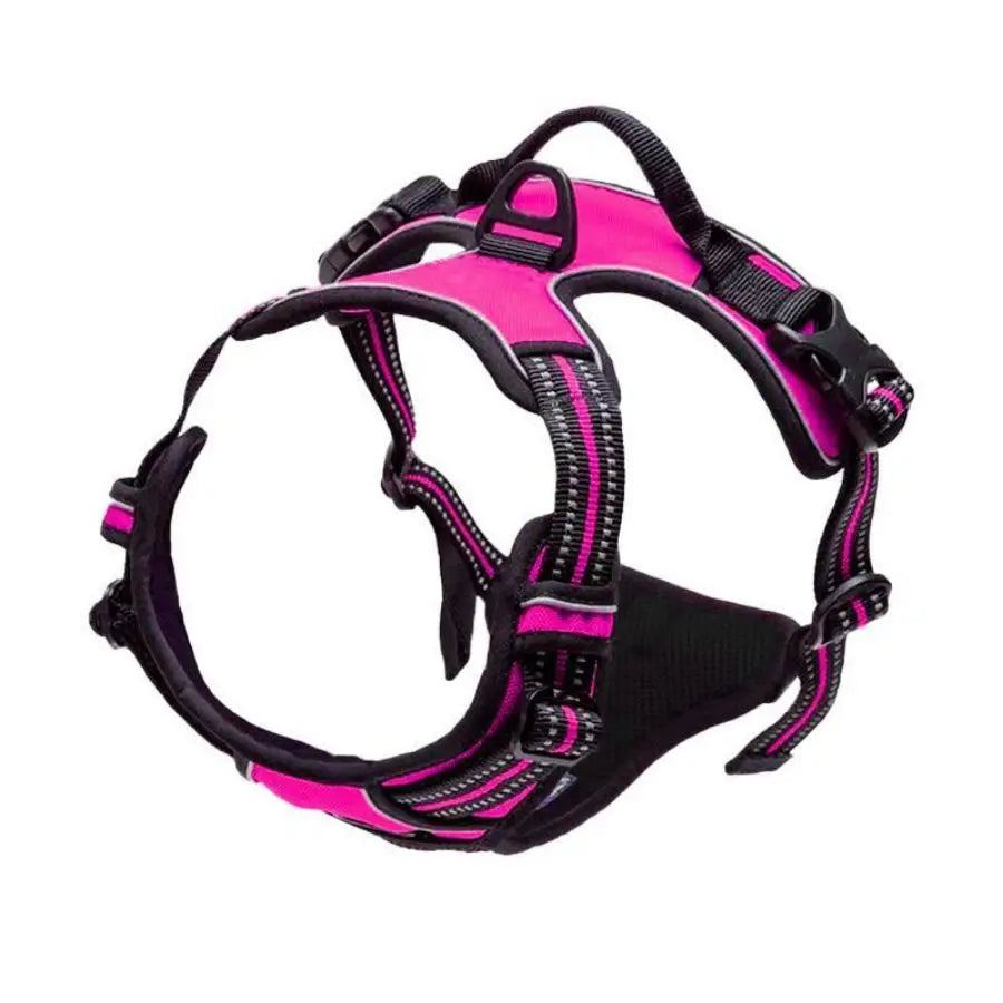 Adjustable No-Pull Dog Harness - Light Red