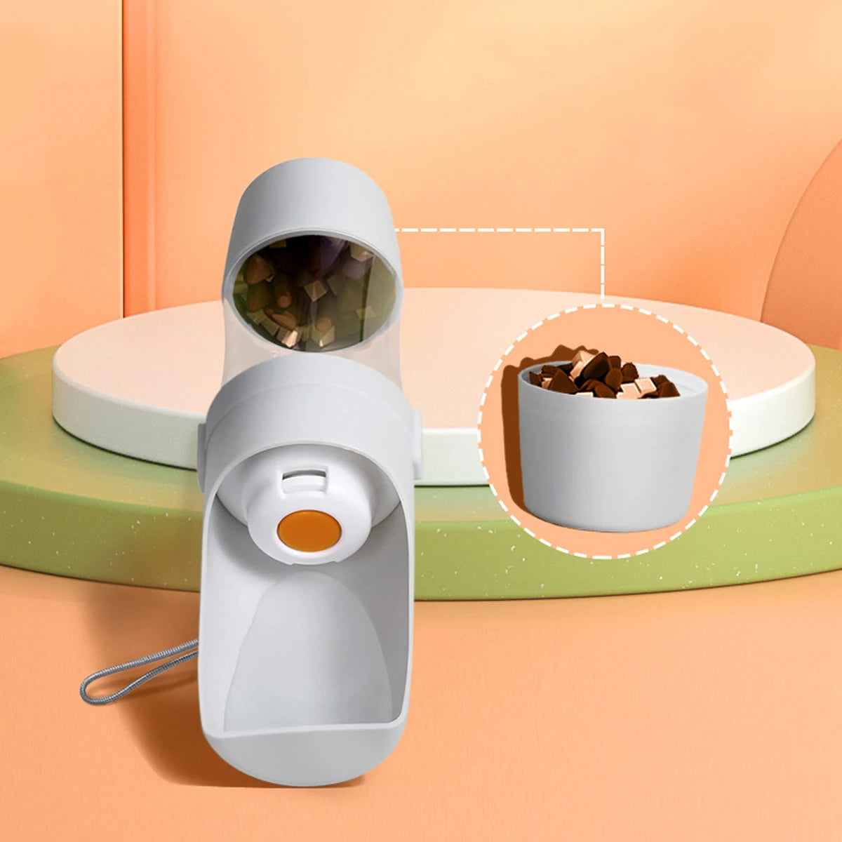 Portable Pet Water Bottle with Feeder