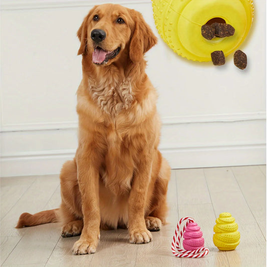 Interactive Treat-Dispensing Chew Toy