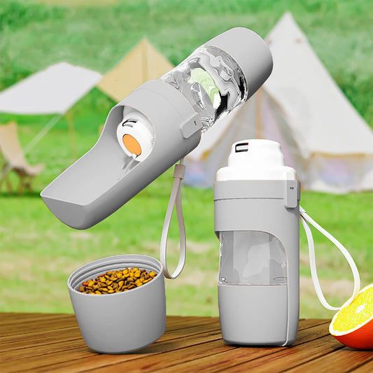 Portable Pet Water Bottle with Feeder