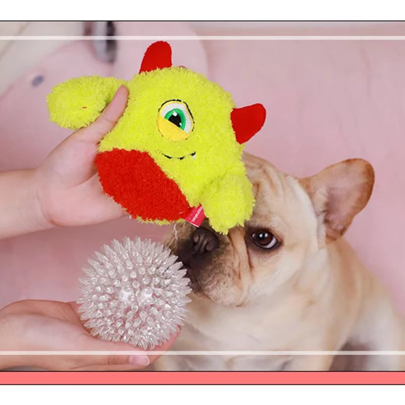 Interactive Squeaky Ball Dog Toy